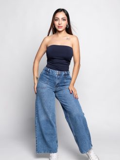 Jeans baggy para dama SB-3014