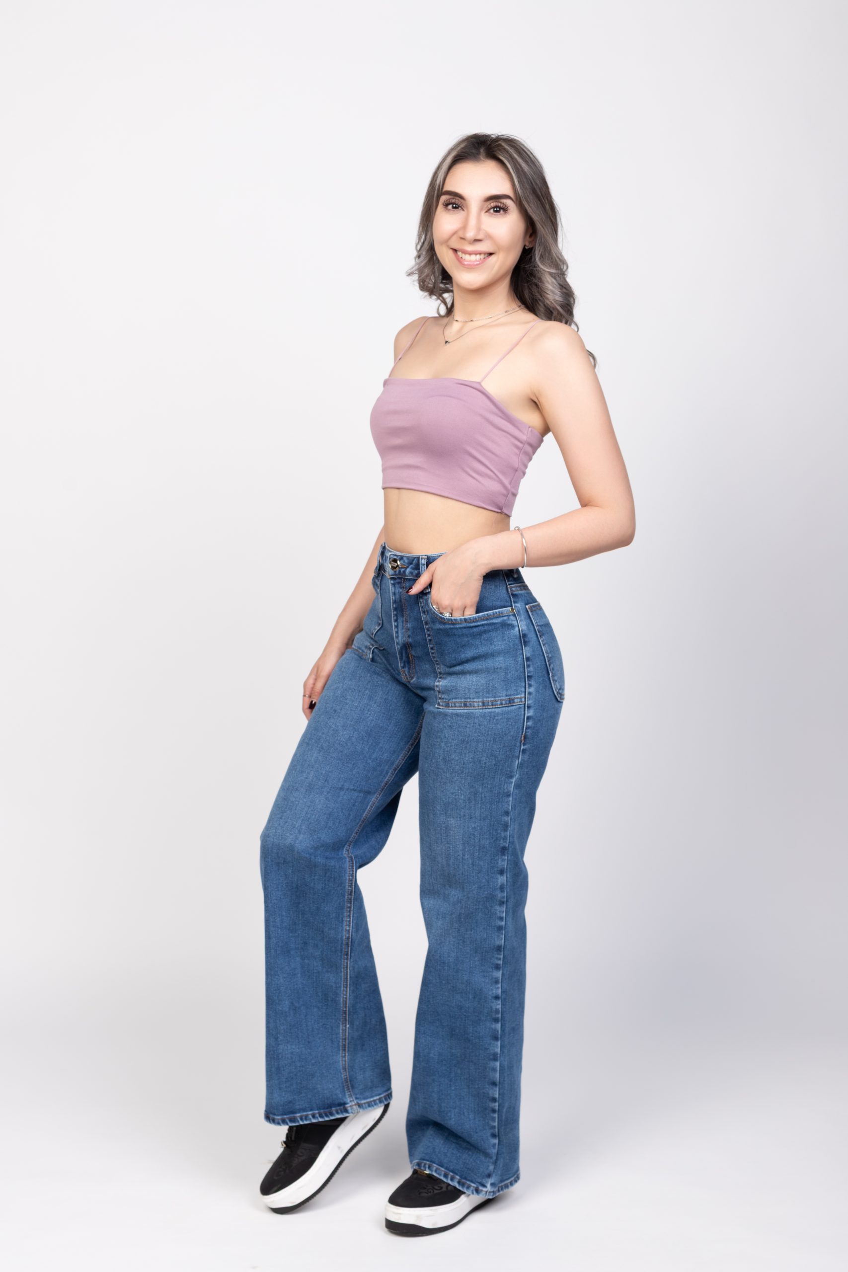 Jeans baggy dama SB-3055