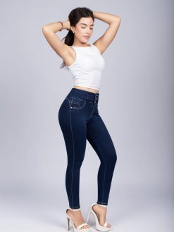 Jeans skinny cadera media mezclilla dama - Silver Body SB-3180